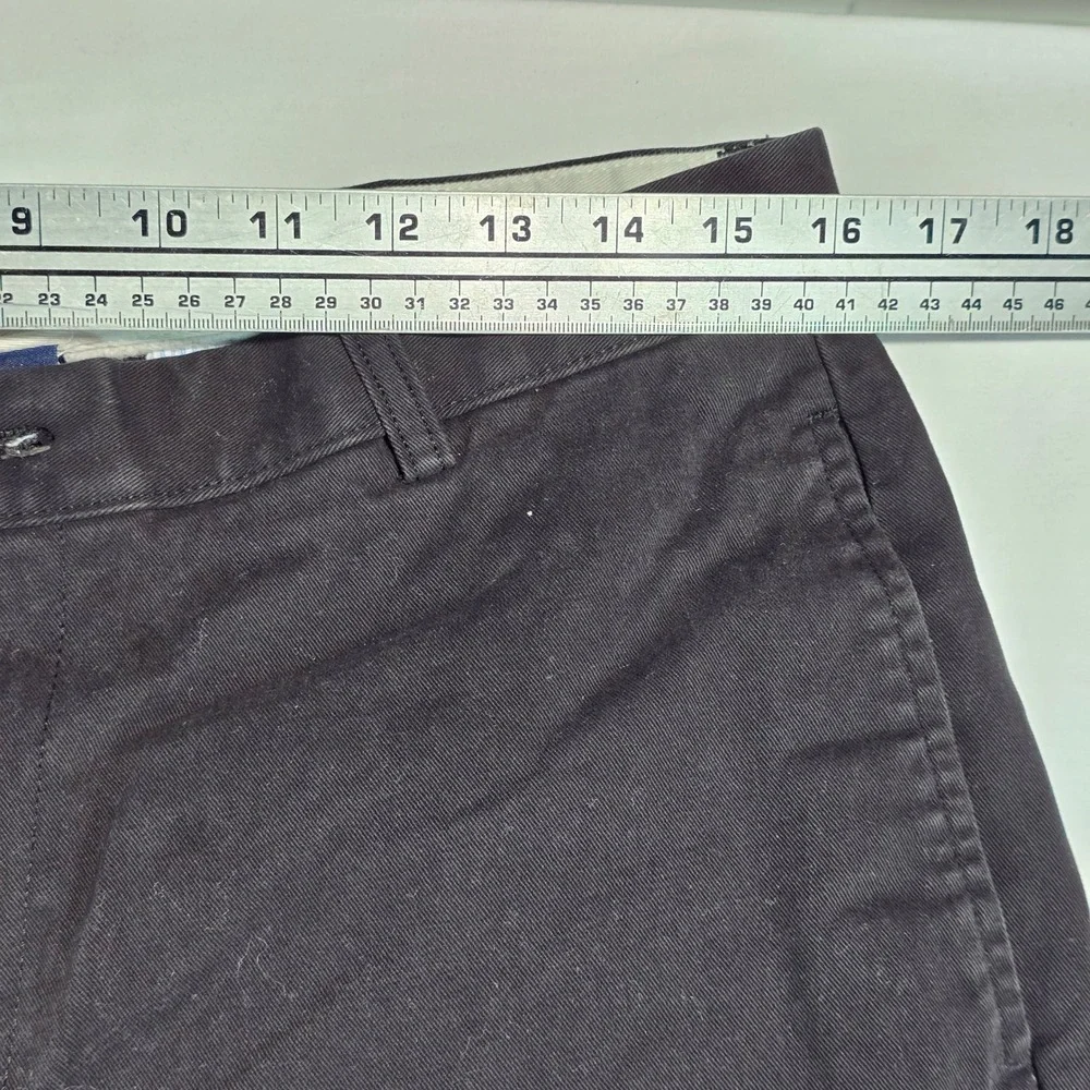 Chaps True American Chino Mens 34x30 Black 100% Cotton Straight Leg Pants A0286